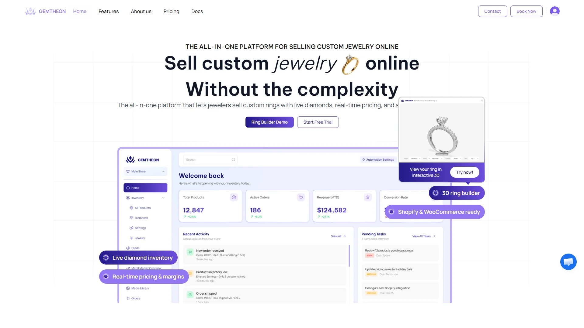 Jewelry Customization Platform project preview
